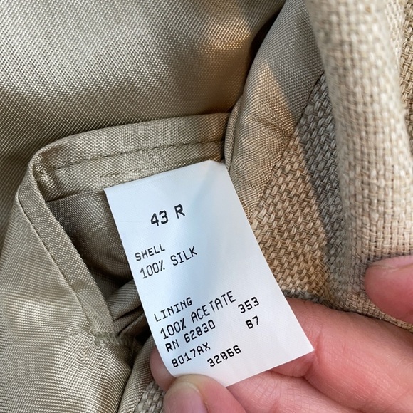 Silk tailored 2 button blazer USA - Picture 7 of 7